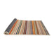 Sideview of Abstract Chestnut Red Modern Rug, abs4280