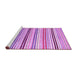 Sideview of Machine Washable Abstract Purple Modern Area Rugs, wshabs4280pur