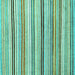 Square Machine Washable Abstract Turquoise Modern Area Rugs, wshabs4280turq