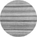 Round Machine Washable Abstract Gray Modern Rug, wshabs4280gry