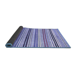 Sideview of Abstract Blue Modern Rug, abs4280blu