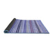 Sideview of Abstract Blue Modern Rug, abs4280blu