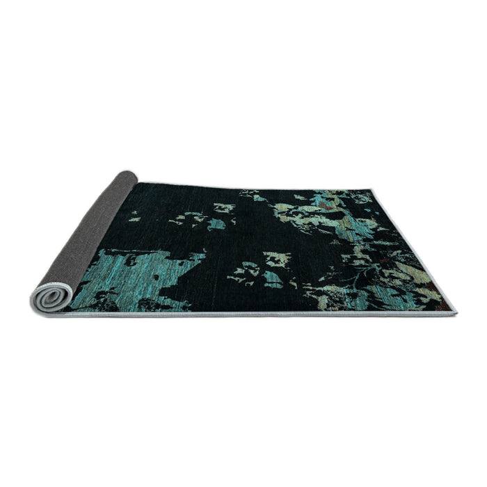 Sideview of Abstract Light Blue Modern Rug, abs4281lblu