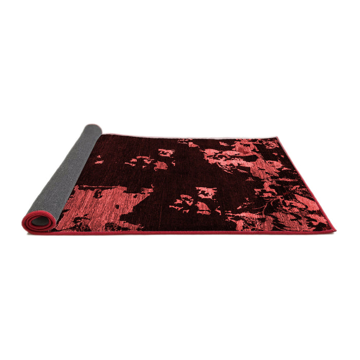 Abstract Red Modern Area Rugs