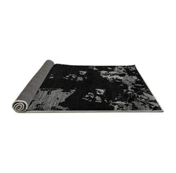 Sideview of Abstract Gray Modern Rug, abs4281gry