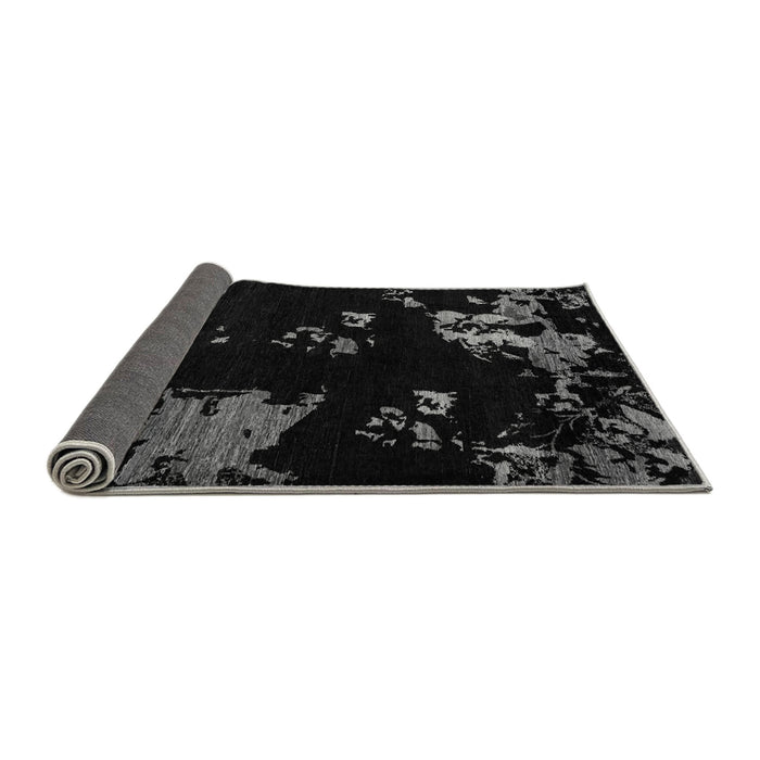 Sideview of Abstract Gray Modern Rug, abs4281gry