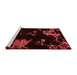 Modern Red Washable Rugs