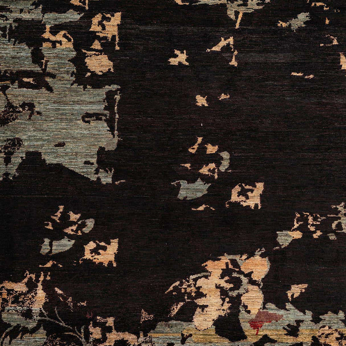 Abstract Dark Brown Modern Rug, abs4281