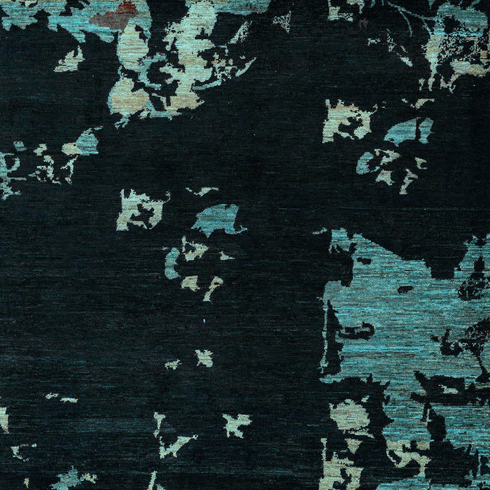 Abstract Light Blue Modern Rug, abs4281lblu