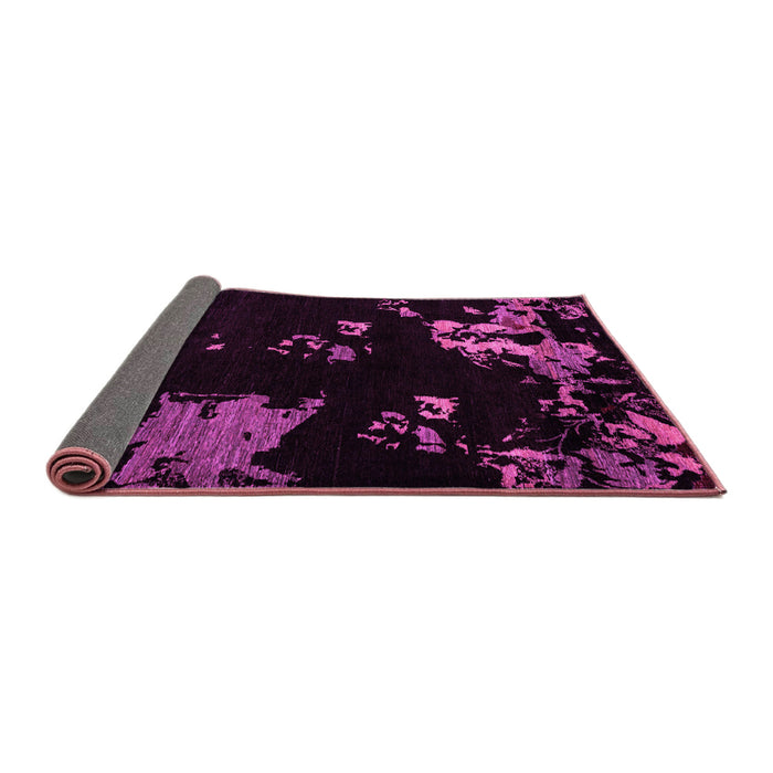 Sideview of Abstract Pink Modern Rug, abs4281pnk