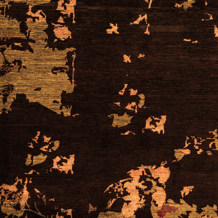 Abstract Orange Modern Rug, abs4281org