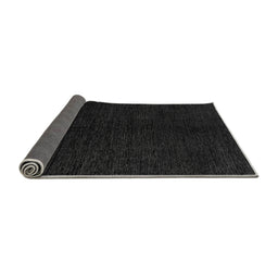 Sideview of Abstract Gray Modern Rug, abs4282gry