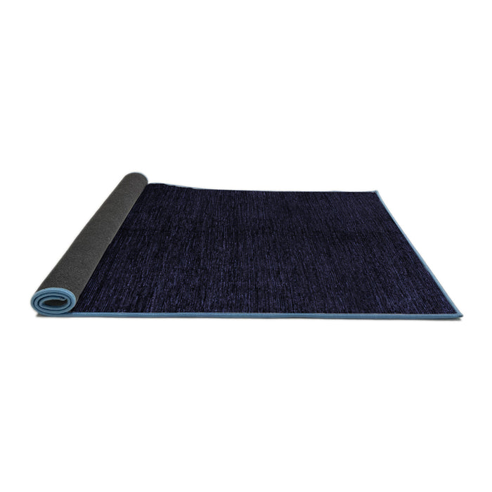 Sideview of Abstract Blue Modern Rug, abs4282blu