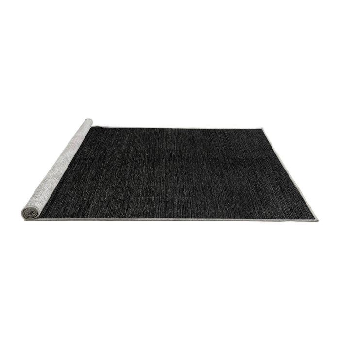 Sideview of Machine Washable Abstract Gray Modern Rug, wshabs4282gry