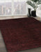 Abstract Red Modern Rug in Family Room, abs4282