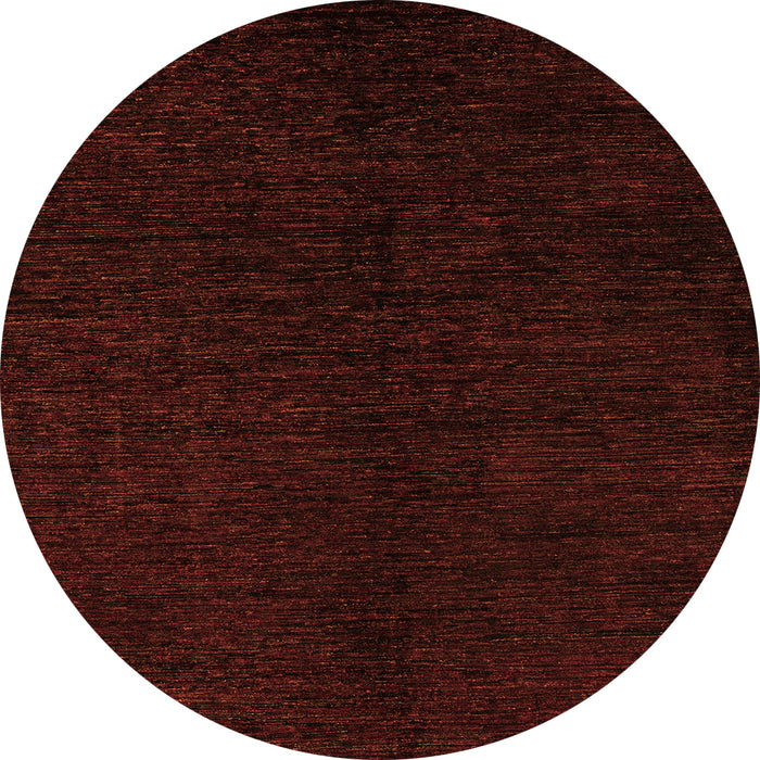 Round Abstract Orange Modern Rug, abs4282org