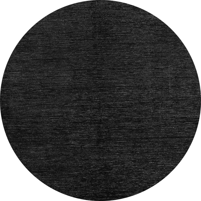 Round Abstract Gray Modern Rug, abs4282gry
