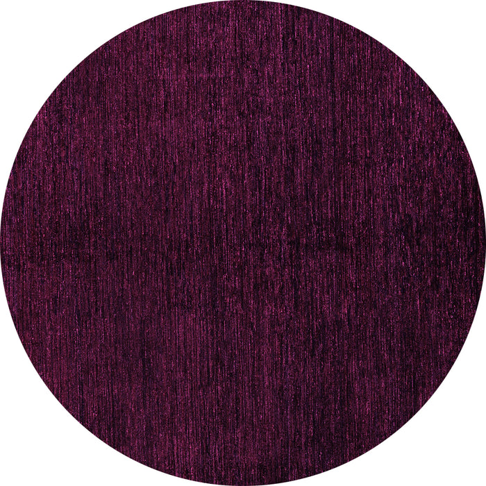 Round Machine Washable Abstract Pink Modern Rug, wshabs4282pnk
