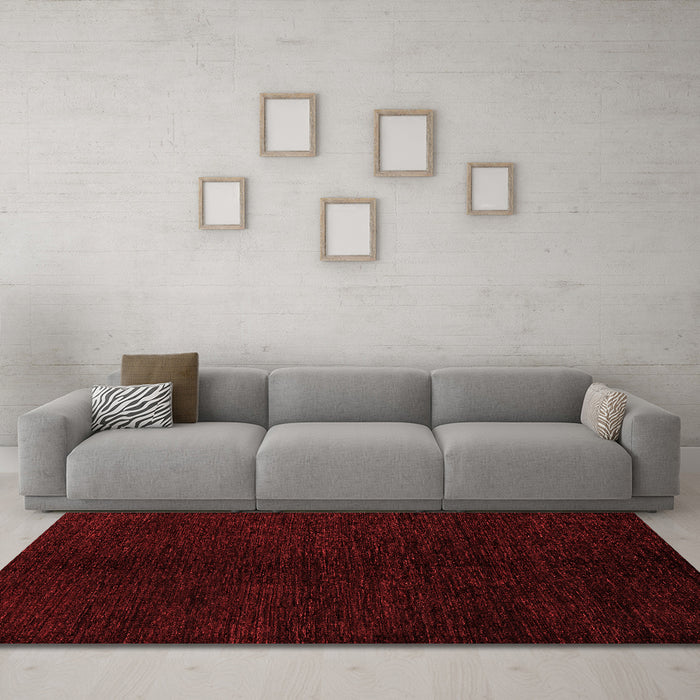 Modern Red Washable Rugs