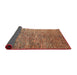 Sideview of Abstract Fire Brick Red Modern Rug, abs4283