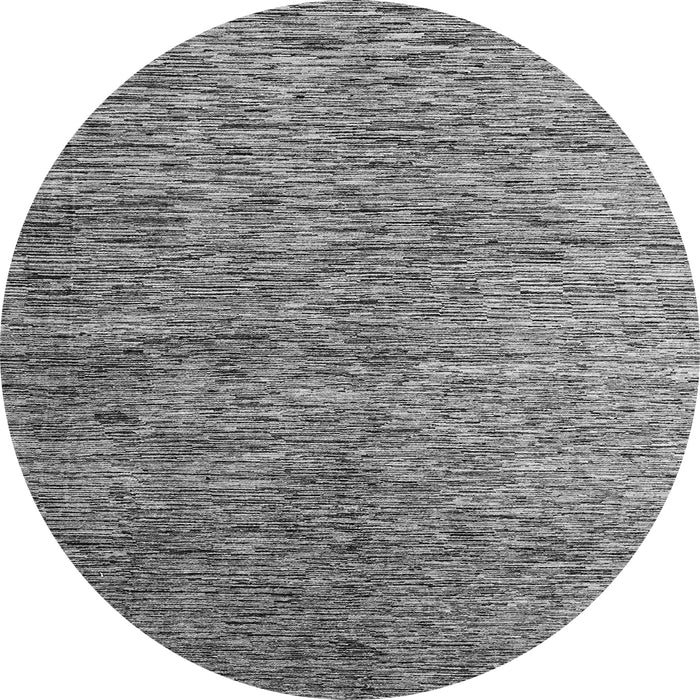 Round Machine Washable Abstract Gray Modern Rug, wshabs4283gry