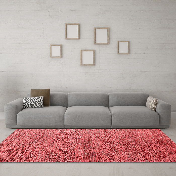 Modern Red Washable Rugs