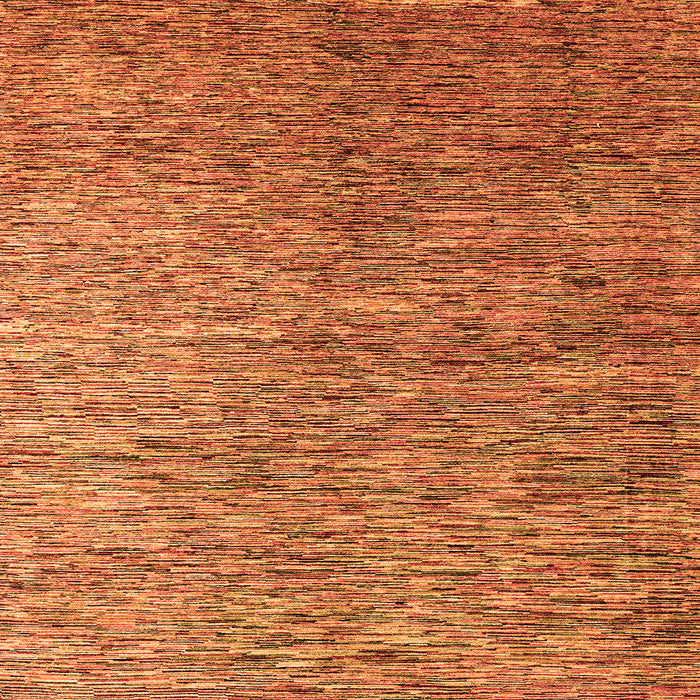 Square Machine Washable Abstract Orange Modern Area Rugs, wshabs4283org