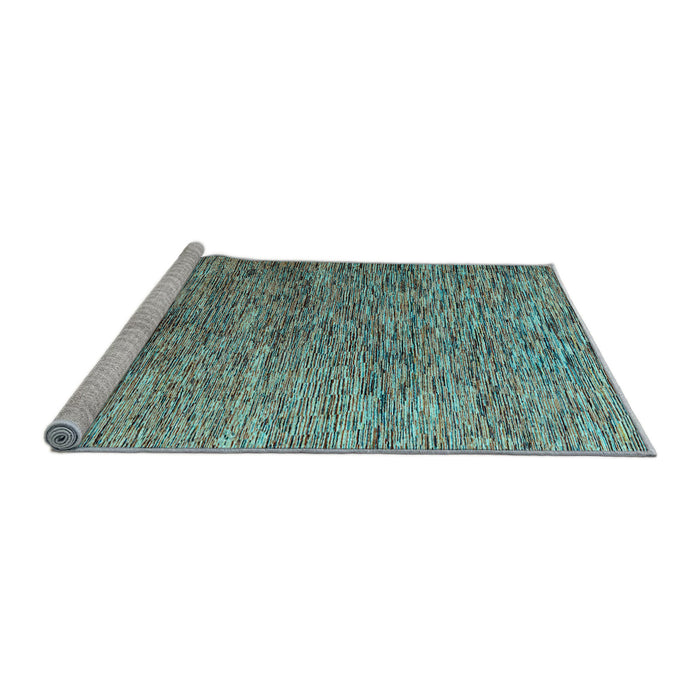 Sideview of Machine Washable Abstract Light Blue Modern Rug, wshabs4283lblu