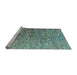 Sideview of Machine Washable Abstract Light Blue Modern Rug, wshabs4283lblu