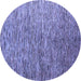 Round Machine Washable Abstract Blue Modern Rug, wshabs4283blu