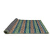 Sideview of Abstract Green Modern Rug, abs4284