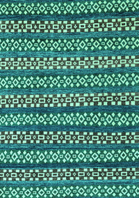 Abstract Turquoise Modern Rug, abs4284turq