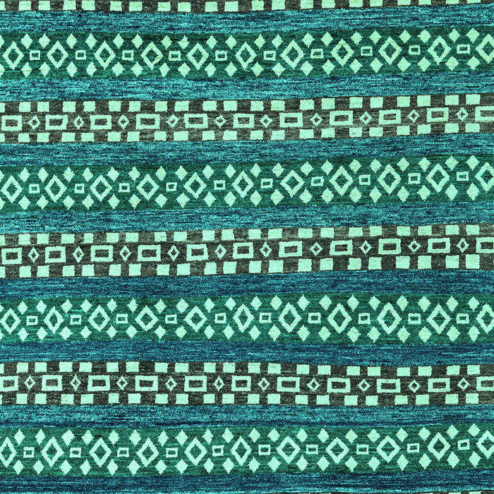 Machine Washable Abstract Turquoise Modern Area Rugs, wshabs4284turq