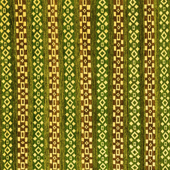 Square Abstract Yellow Modern Rug, abs4284yw