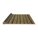 Sideview of Abstract Brown Modern Rug, abs4284brn