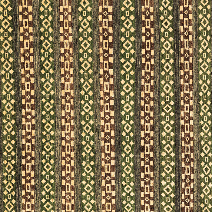 Square Machine Washable Abstract Brown Modern Rug, wshabs4284brn