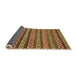 Sideview of Abstract Orange Modern Rug, abs4284org