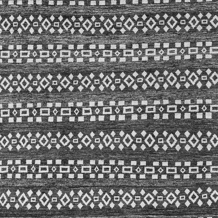 Machine Washable Abstract Gray Modern Rug, wshabs4284gry