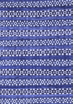 Abstract Blue Modern Rug, abs4284blu