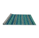 Sideview of Machine Washable Abstract Light Blue Modern Rug, wshabs4284lblu