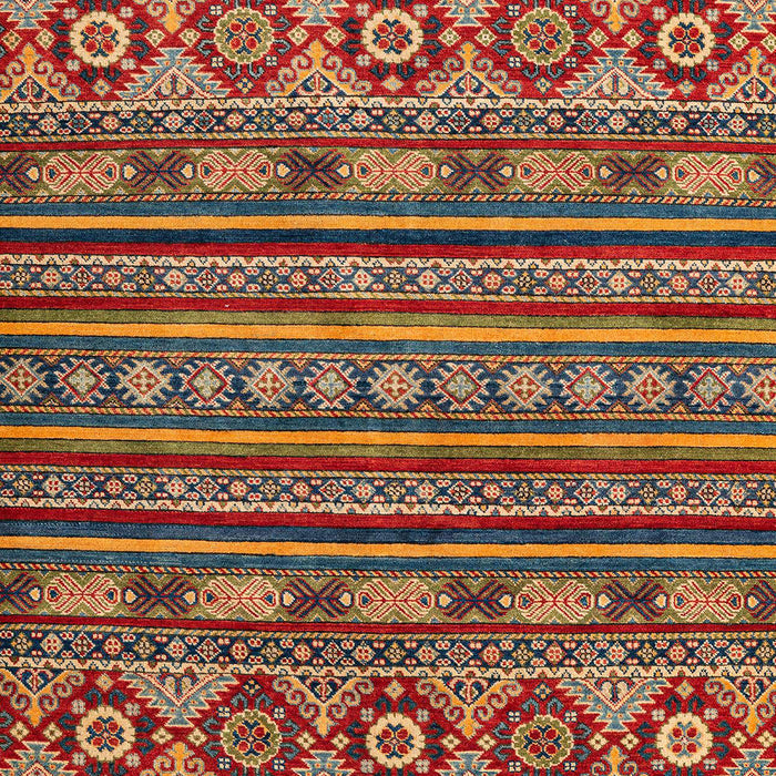 Machine Washable Abstract Brown Red Rug, wshabs4285