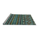 Sideview of Machine Washable Abstract Light Blue Modern Rug, wshabs4285lblu