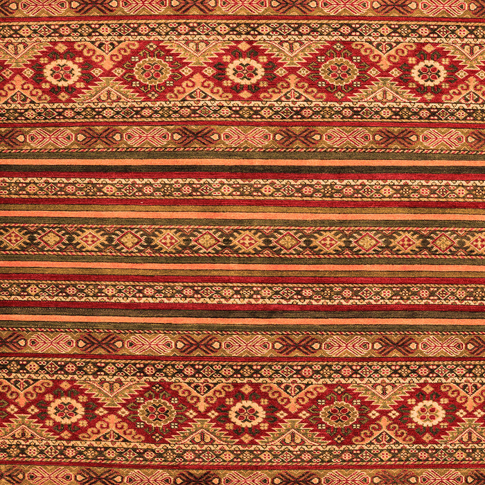 Square Abstract Orange Modern Rug, abs4285org