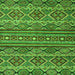 Square Machine Washable Abstract Green Modern Area Rugs, wshabs4286grn