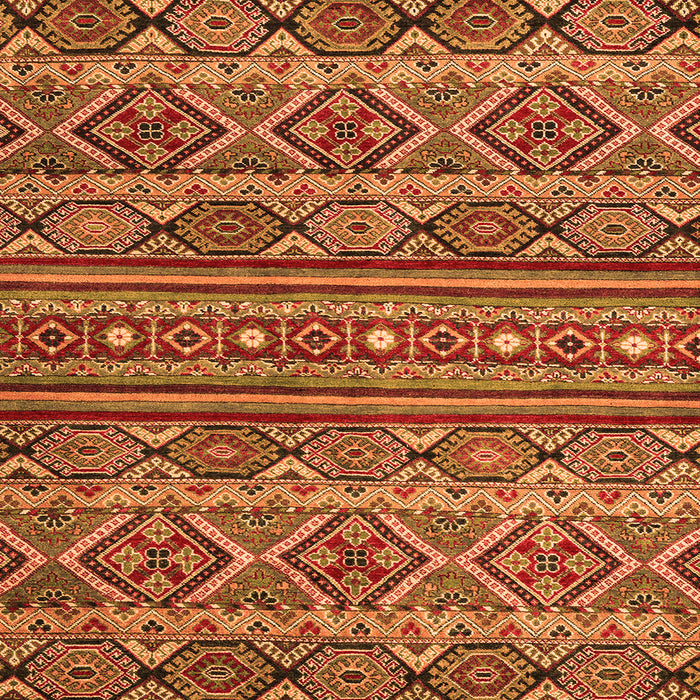 Square Abstract Orange Modern Rug, abs4286org