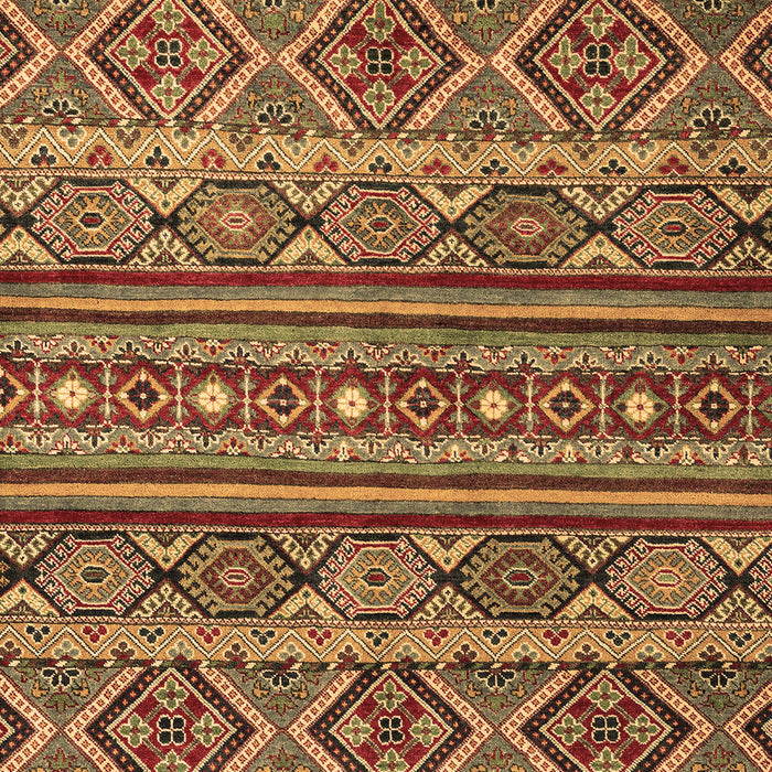 Machine Washable Abstract Brown Modern Rug, wshabs4286brn