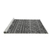 Sideview of Machine Washable Abstract Gray Modern Rug, wshabs4286gry