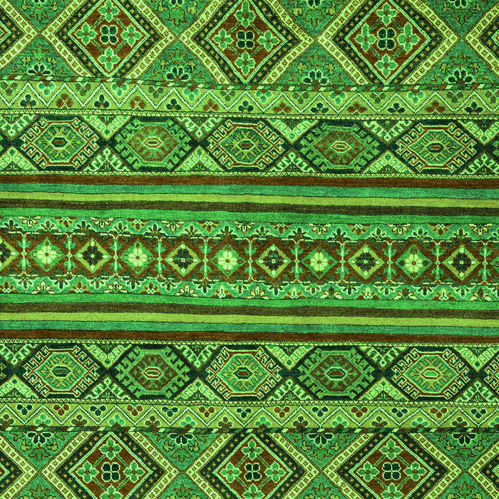 Machine Washable Abstract Green Modern Area Rugs, wshabs4286grn