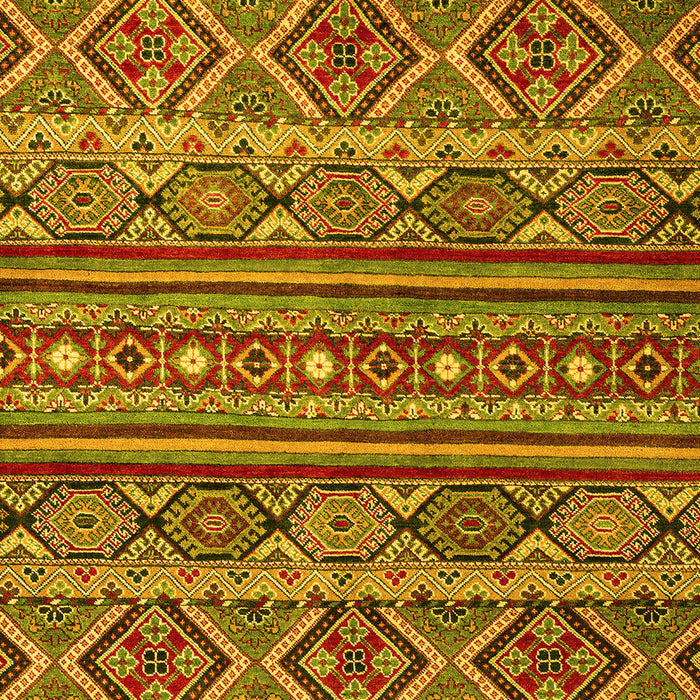 Machine Washable Abstract Yellow Modern Rug, wshabs4286yw