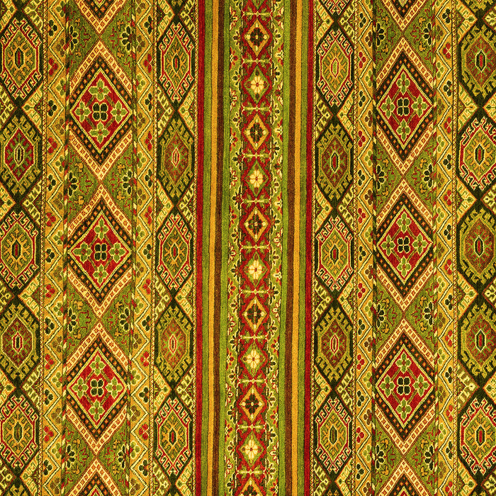 Square Machine Washable Abstract Yellow Modern Rug, wshabs4286yw